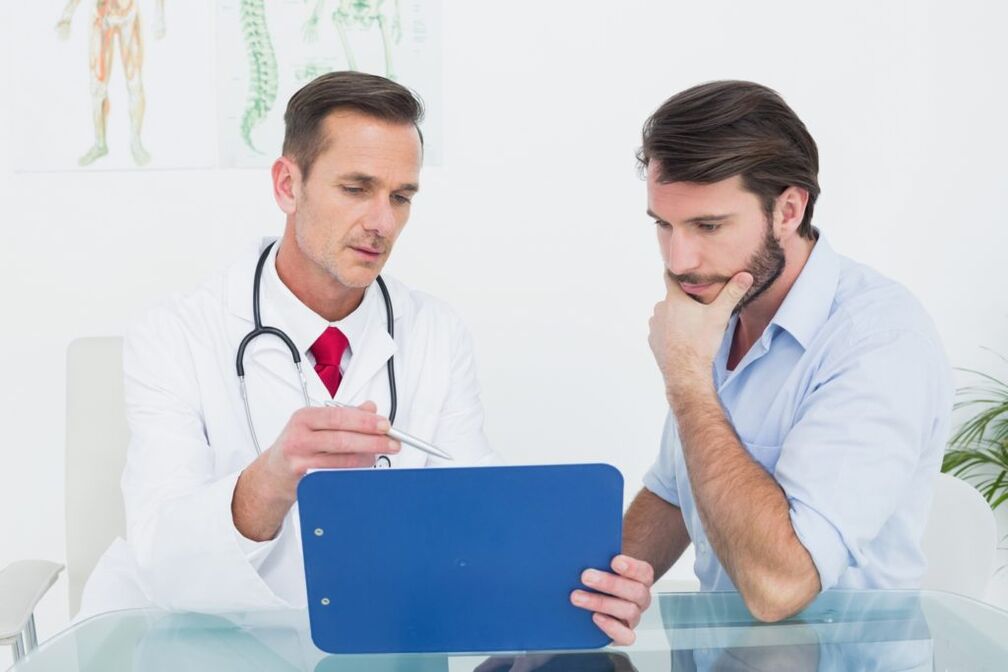 consultation with the doctor about prostatitis